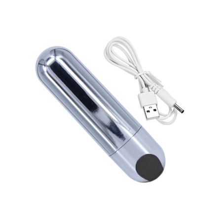 Wibrator punktowy Strong Bullet srebrno-czarny USB 10 funkcji - 3