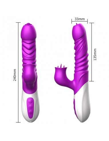Wibrator króliczek USB 10 Funkcji Wibracji + Grzanie - Wibratory Króliczki - 7
