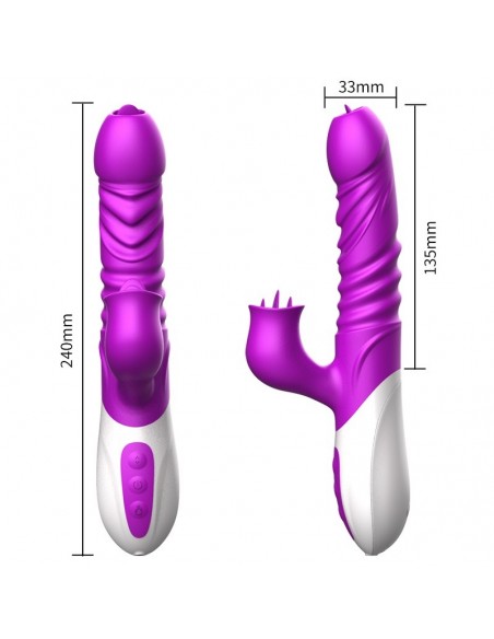 Wibrator króliczek USB 10 Funkcji Wibracji + Grzanie - Wibratory Króliczki - 7
