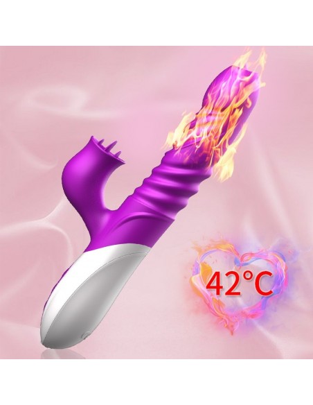 Wibrator króliczek USB 10 Funkcji Wibracji + Grzanie - Wibratory Króliczki - 8