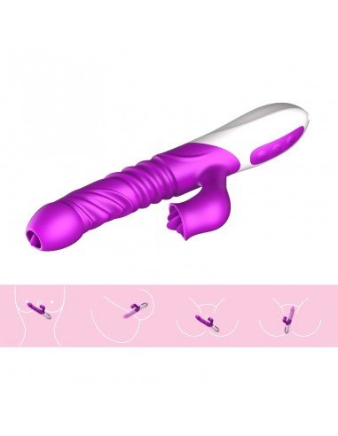 Wibrator króliczek USB 10 Funkcji Wibracji + Grzanie - Wibratory Króliczki - 10