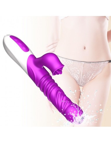 Wibrator króliczek USB 10 Funkcji Wibracji + Grzanie - Wibratory Króliczki - 11