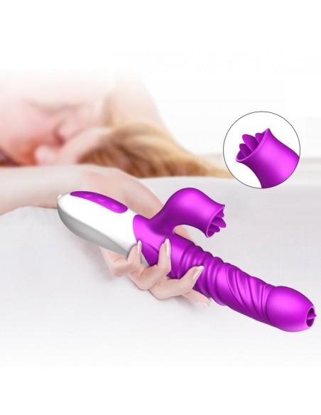 Wibrator króliczek USB 10 Funkcji Wibracji + Grzanie - Wibratory Króliczki - 12