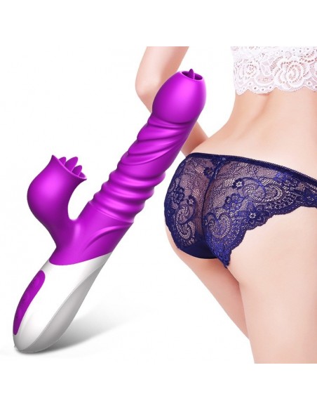 Wibrator króliczek USB 10 Funkcji Wibracji + Grzanie - Wibratory Króliczki - 13