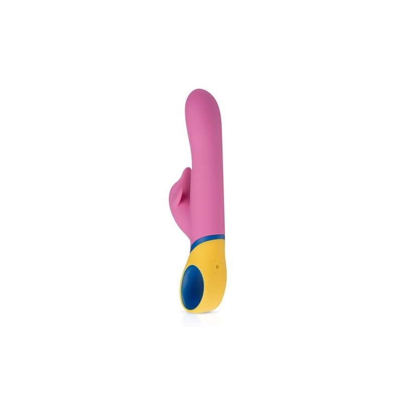 Wibrator rotacyjny Copy Dolphin z ramieniem stymulującym łechtaczkę, 3 silniki, 23 cm, śr. 3,5 cm - 2