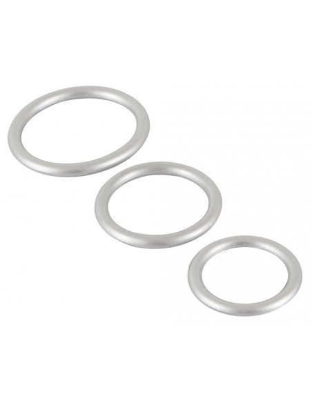 Zestaw pierścieni erekcyjnych na penisa Silicone - Pierścienie erekcyjne niewibrujące - 4