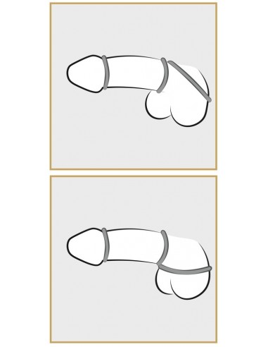 Zestaw pierścieni erekcyjnych na penisa Silicone - Pierścienie erekcyjne niewibrujące - 8