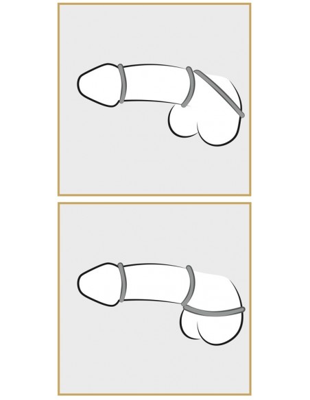 Zestaw pierścieni erekcyjnych na penisa Silicone - Pierścienie erekcyjne niewibrujące - 8