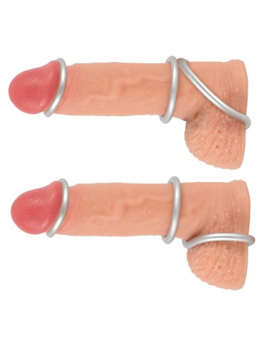 Zestaw pierścieni erekcyjnych na penisa Silicone - Pierścienie erekcyjne niewibrujące - 9