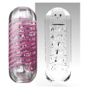 Masturbator Spinner Shell – przezroczysty, z wewnętrzną cewką obrotową, 13 cm (17 cm po rozciągnięciu) - 4