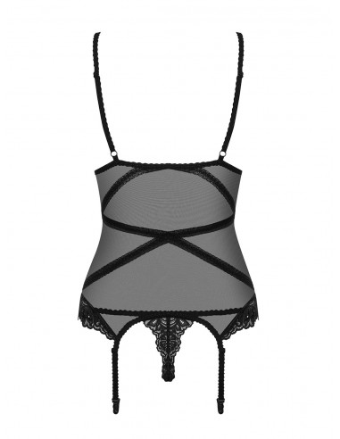 Czarny gorset i stringi Bondea S/M - Komplety bielizny erotycznej - 6