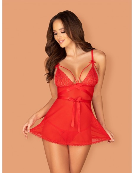 Lovlea babydoll czerwona S/M - Babydoll - 3