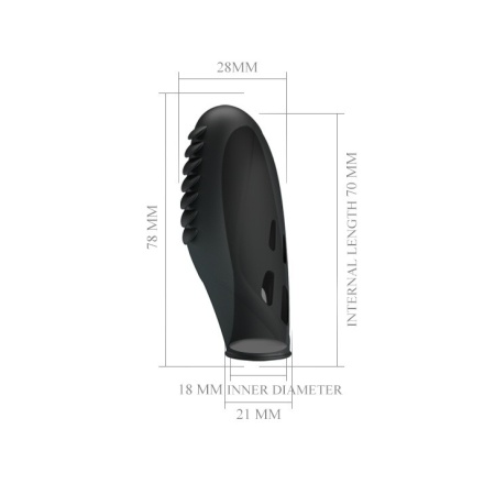 Wibrator palcowy GILO 18 mm, długość 7,8 cm - 8