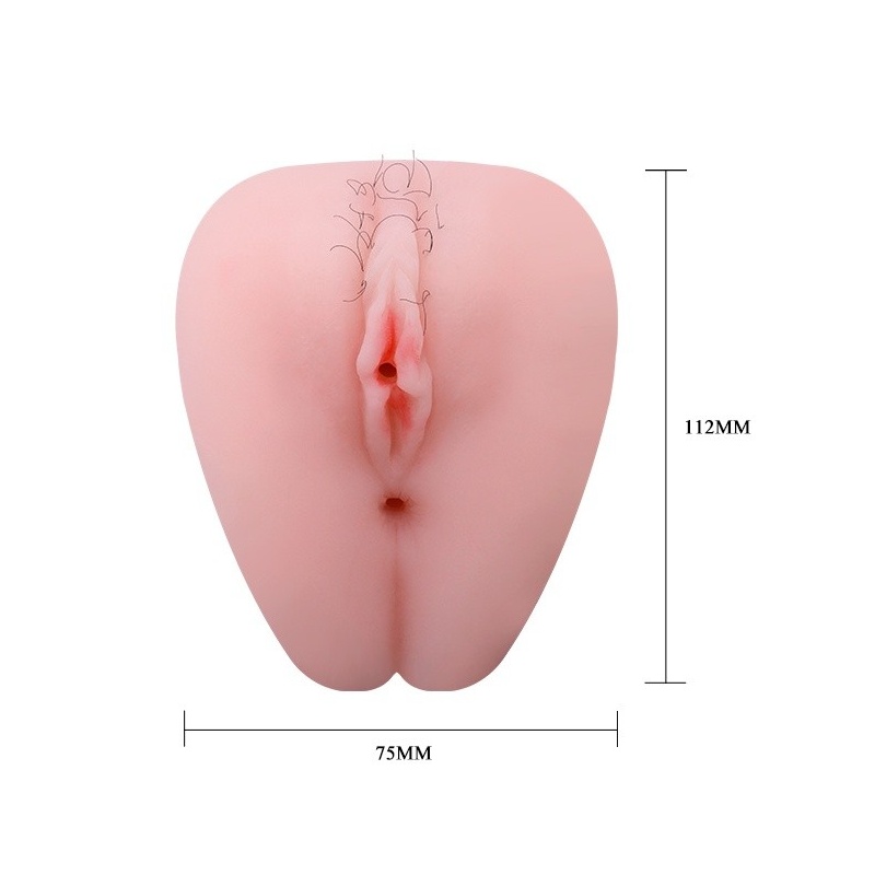 Masturbator Little Butt Multispeed z wibracjami i dwoma otworami, wys. 14 cm - 7