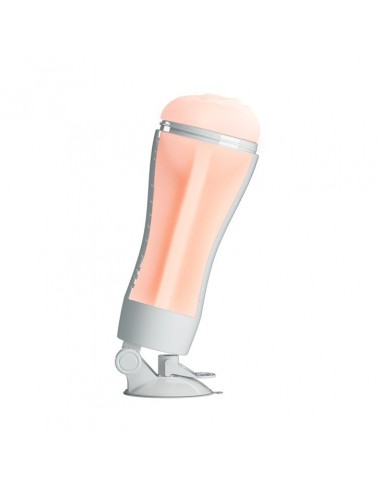 Ciasny Masturbator Z Przyssawką I 12 Funkcjami Wibracji - Masturbatory i Sztuczne pochwy - 4