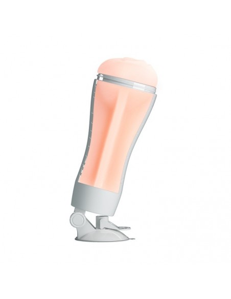 Ciasny Masturbator Z Przyssawką I 12 Funkcjami Wibracji - Masturbatory i Sztuczne pochwy - 4