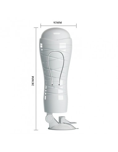 Ciasny Masturbator Z Przyssawką I 12 Funkcjami Wibracji - Masturbatory i Sztuczne pochwy - 7