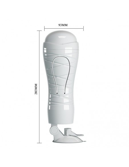 Ciasny Masturbator Z Przyssawką I 12 Funkcjami Wibracji - Masturbatory i Sztuczne pochwy - 7