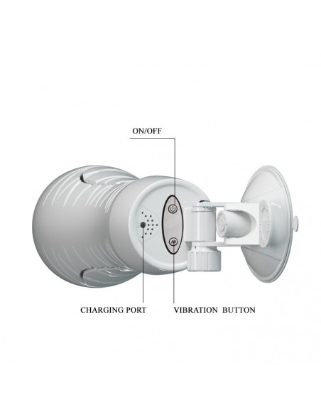 Ciasny Masturbator Z Przyssawką I 12 Funkcjami Wibracji - Masturbatory i Sztuczne pochwy - 8