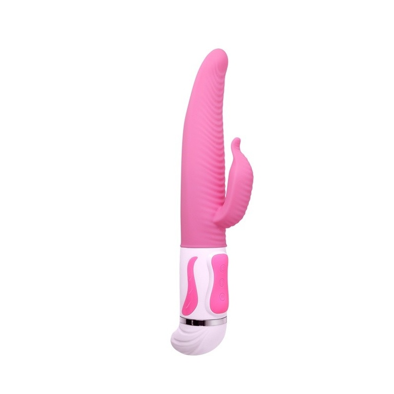 Wibrator króliczek ANTOINE BW-063009 - 12 wibracji, 4 rotacje, elastyczny silikon, 26,5 cm - 1