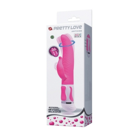 Wibrator króliczek ANTOINE BW-063009 - 12 wibracji, 4 rotacje, elastyczny silikon, 26,5 cm - 10