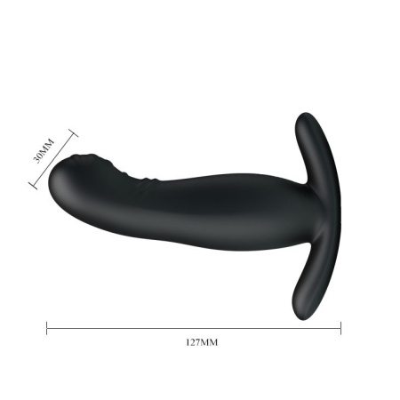 Masażer prostaty Eudora z 4 funkcjami łaskotania i 7 trybami wibracji, 12,7 cm - 5