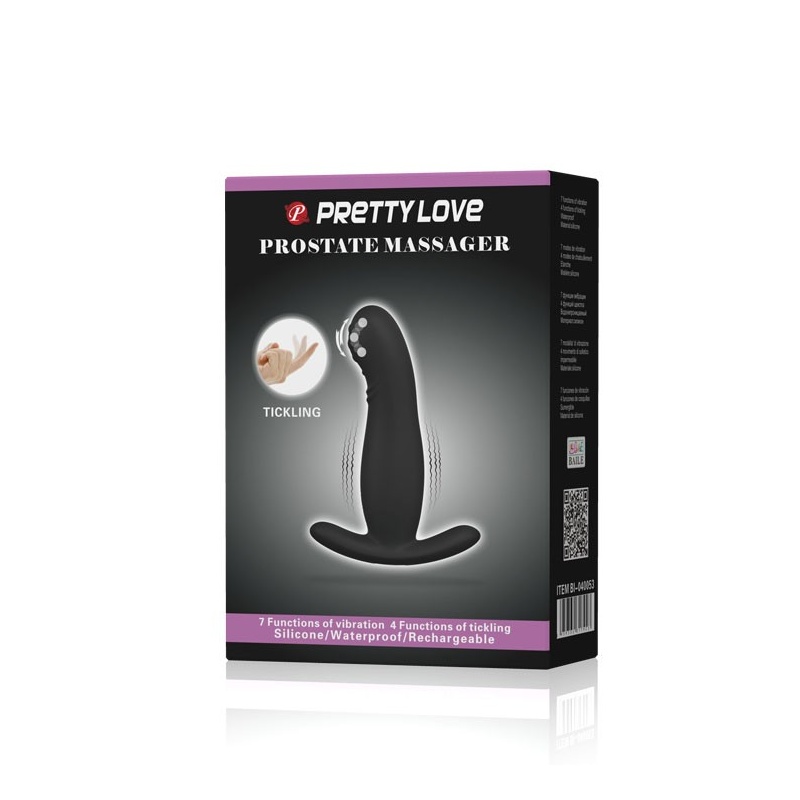 Masażer prostaty Eudora z 4 funkcjami łaskotania i 7 trybami wibracji, 12,7 cm - 9