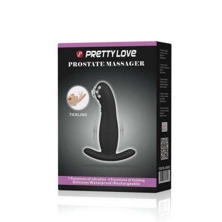 Masażer prostaty Eudora z 4 funkcjami łaskotania i 7 trybami wibracji, 12,7 cm - 9