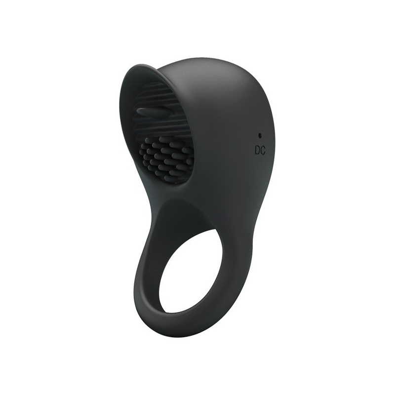 Wibrujący pierścień na penisa Ring Shaking II ze stymulatorem łechtaczki, 8×4×3 cm - 1