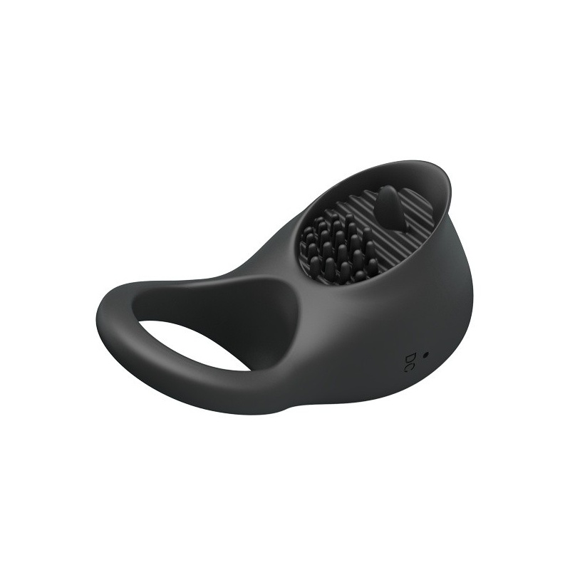 Wibrujący pierścień na penisa Ring Shaking II ze stymulatorem łechtaczki, 8×4×3 cm - 4