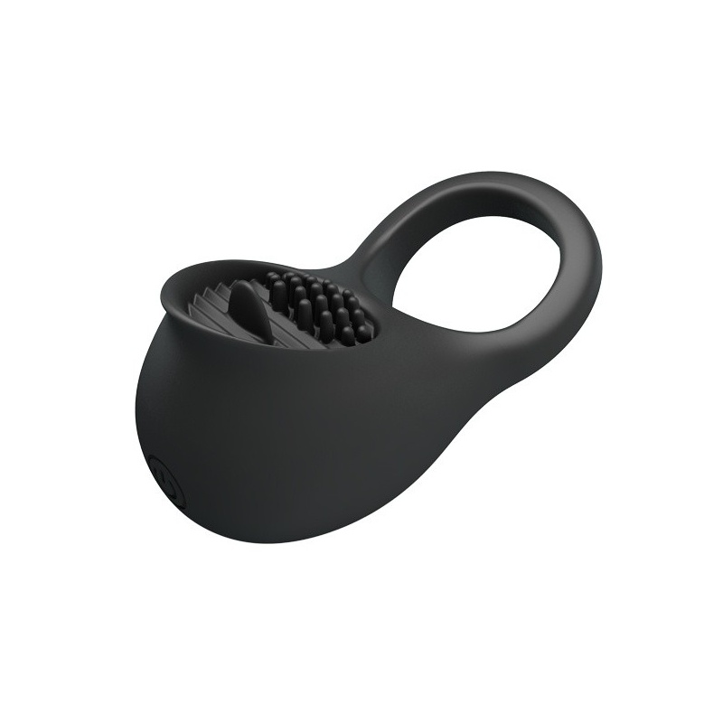 Wibrujący pierścień na penisa Ring Shaking II ze stymulatorem łechtaczki, 8×4×3 cm - 5