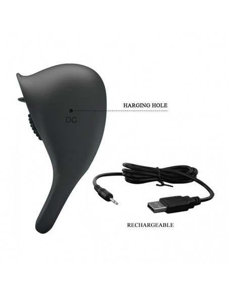 Pierścien erekcyjny wibrujący SHAKING II 12 Funkcji USB - Pierścienie erekcyjne wibrujące - 9