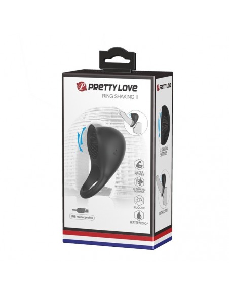 Pierścien erekcyjny wibrujący SHAKING II 12 Funkcji USB - Pierścienie erekcyjne wibrujące - 2