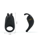 Wibrujący silikonowy pierścień Little Ear na penisa - 7 funkcji, 7,5 cm - 6