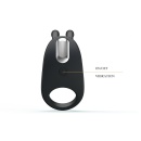Wibrujący silikonowy pierścień Little Ear na penisa - 7 funkcji, 7,5 cm - 7