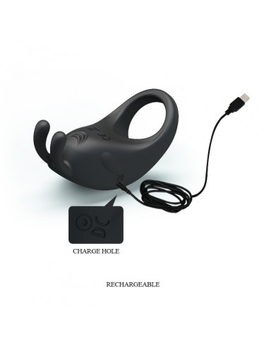 Pierścien erekcyjny wibrujący RABBIT VIBRATOR 7 Funkcji, USB - Pierścienie erekcyjne wibrujące - 8