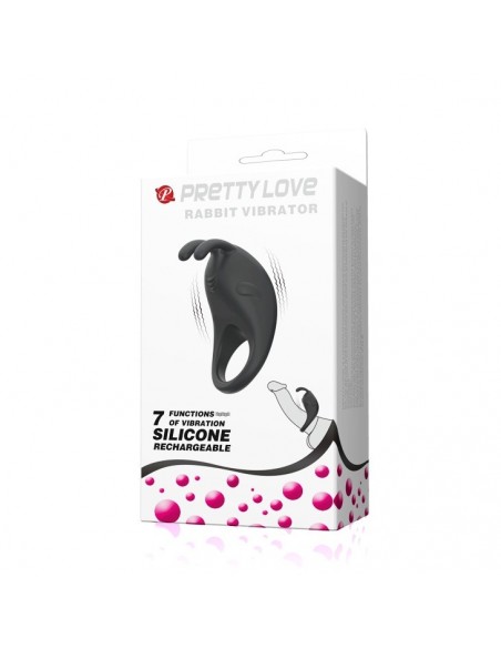 Pierścien erekcyjny wibrujący RABBIT VIBRATOR 7 Funkcji, USB - Pierścienie erekcyjne wibrujące - 10