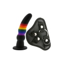 Dildo Z Uprzężą Colourful Love Strap On Solid Dildo - 1