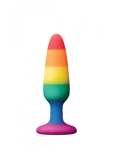 Korek analny zatyczka COLOURFUL LOVE RAINBOW ANAL PLUG SMALL - Korki analne silikonowe - 1