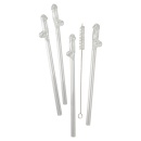 Glass Drinking Straw Willy x 4 - 2