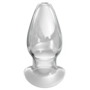 Korek analny z tunelem AFE Mega Anal Gaper – szklany, wydrążony, 12,2 cm - 2