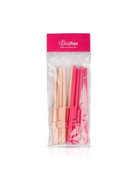 Słomki w kształcie penisa Easy Toys Penis Straws - Wieczór panieński - 6
