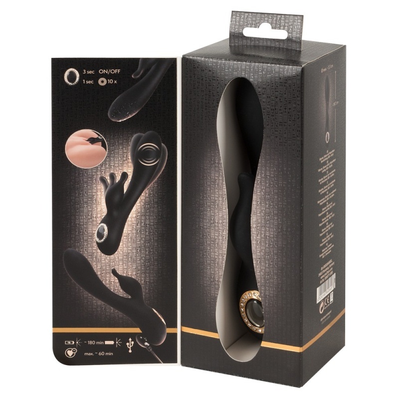 Wibrator króliczek Cleopatra Rabbit Vibrator – 2 silniki, 10 trybów, punkt G i łechtaczka, 19,7 cm - 6