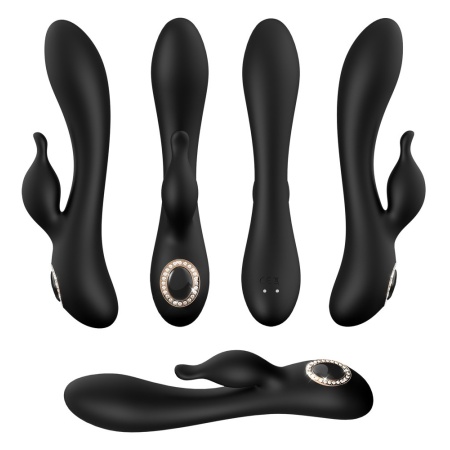 Wibrator króliczek Cleopatra Rabbit Vibrator – 2 silniki, 10 trybów, punkt G i łechtaczka, 19,7 cm - 12