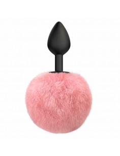 Korek analny z pomponem Anal Plug Emotions Fluffy Pink - Korki analne z ogonkiem - 1