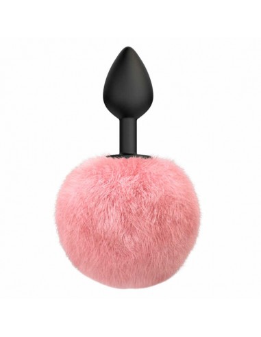 Korek analny z pomponem Anal Plug Emotions Fluffy Pink - Korki analne z ogonkiem - 1