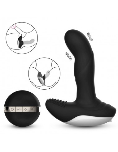 Masażer prostaty USB z Pilotem - 7 Funkcji Pulsacje Grzanie - Masażery i stymulatory prostaty - 10