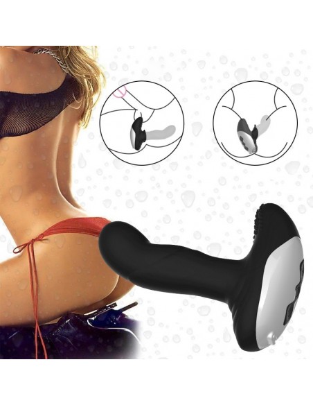 Masażer prostaty USB z Pilotem - 7 Funkcji Pulsacje Grzanie - Masażery i stymulatory prostaty - 12