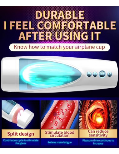 Masturbator Z Wibracjami Rotating And Flashing Masturbation Usb 10+10 Function / Talk Mode - Masturbatory i Sztuczne pochwy - 7