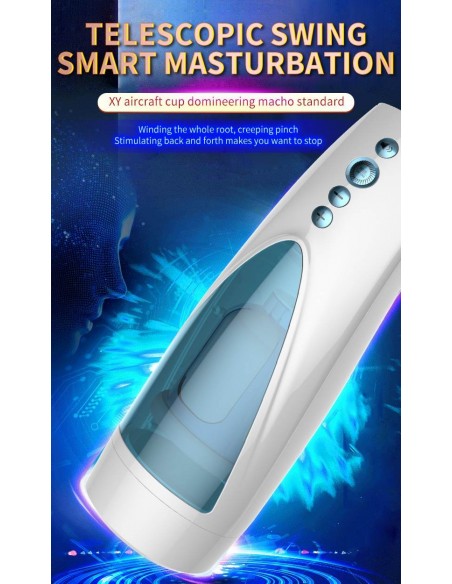 Masturbator Z Wibracjami Rotating And Flashing Masturbation Usb 10+10 Function / Talk Mode - Masturbatory i Sztuczne pochwy - 8
